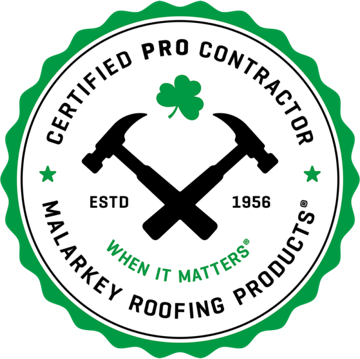 Malarkey Certified Pro Contractor badge