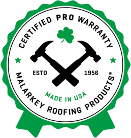 Malarkey Certified Pro Warranty - enhanced warranty coverage from a Certified Emerald Pro Contractor